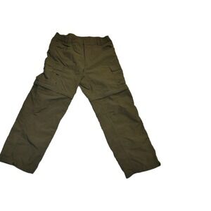 MOOSE‎ CREEK Convertible Cargo Pants Khaki Nylon Hiking Camping Outdoor Pockets